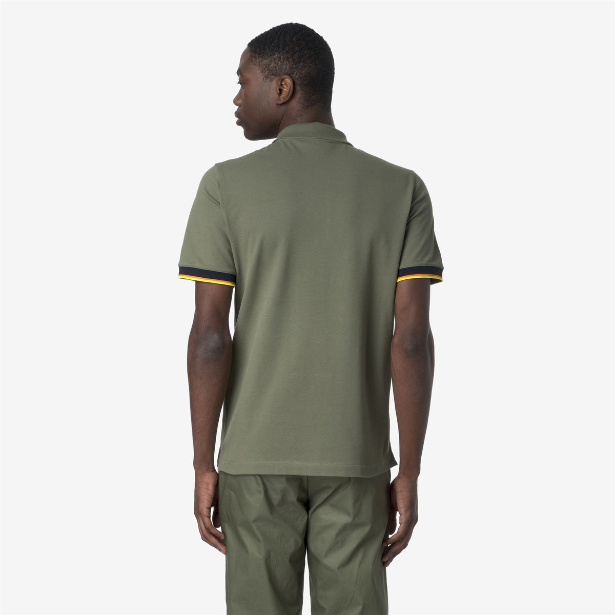 Polo Shirts_MAN_VINCENT PIQUE_Polo_Green Lichen - Commercial 6