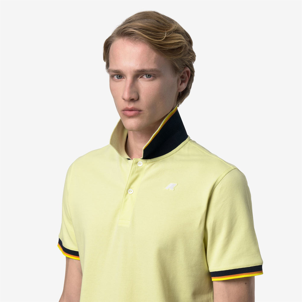 Polo Shirts_Man_VINCENT SLIM PIQUE_Polo_Yellow Lime - Commercial 7