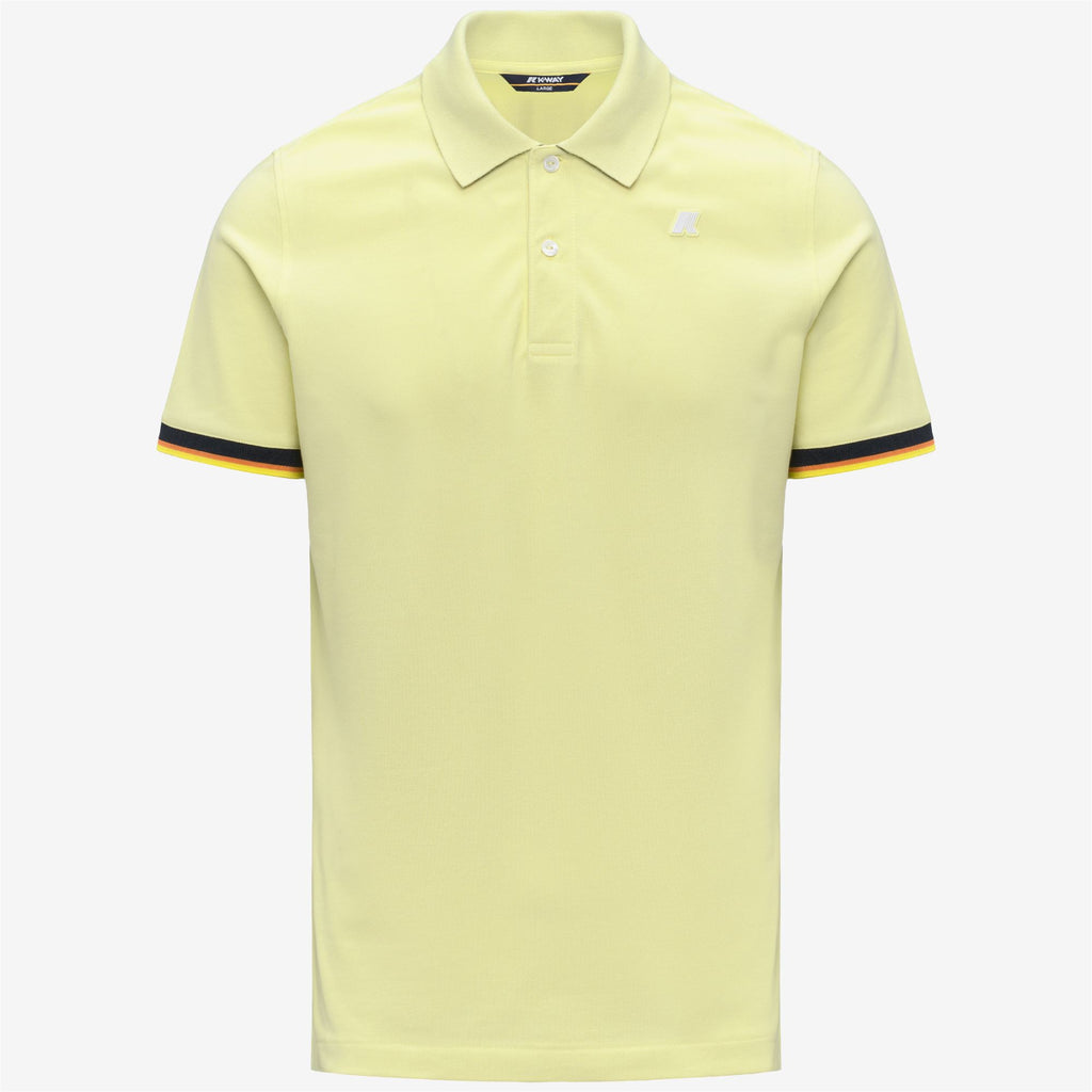 Polo Shirts_Man_VINCENT SLIM PIQUE_Polo_Yellow Lime - Commercial 1