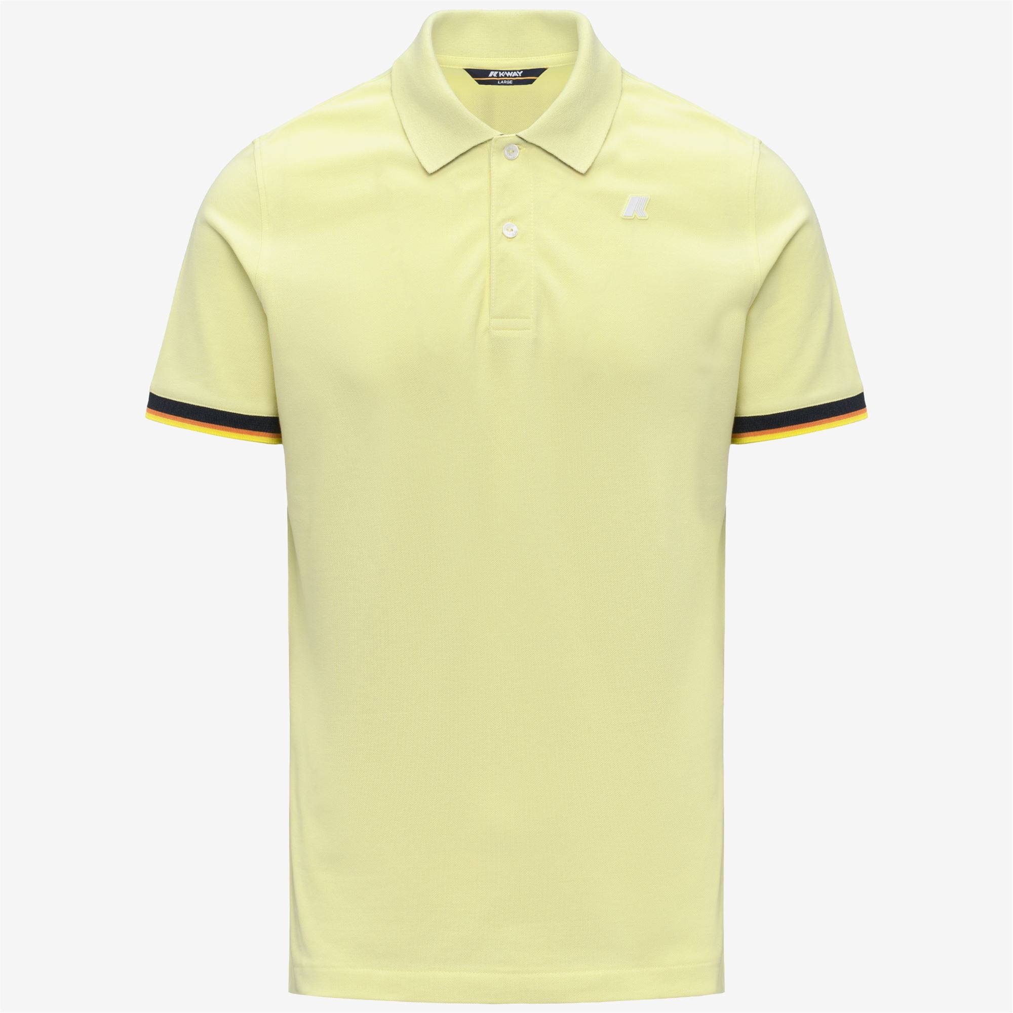 Polo Shirts_Man_VINCENT SLIM PIQUE_Polo_Yellow Lime - Commercial 1