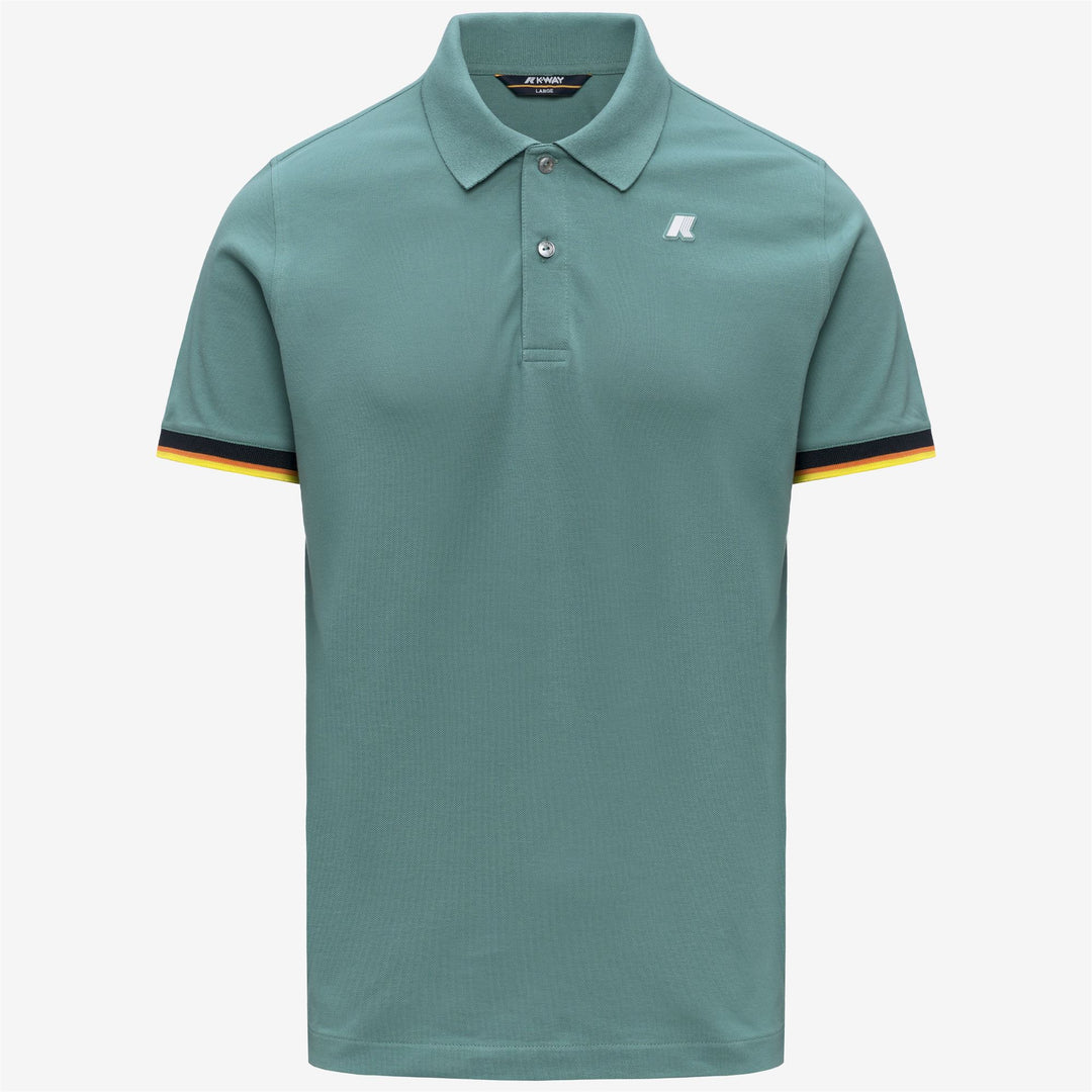 VINCENT PIQUE SLIM Polo Shirt Polo Uomo Green Mine main