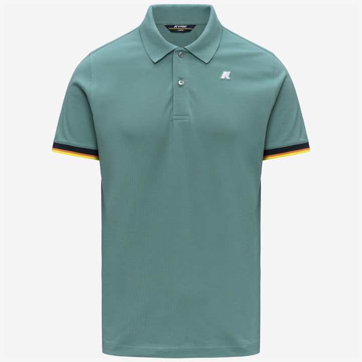 VINCENT PIQUE SLIM Polo Shirt Polo Uomo Green Mine 5