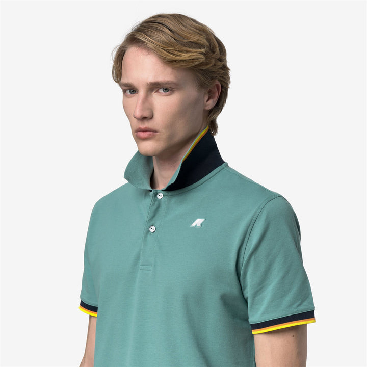 VINCENT PIQUE SLIM Polo Shirt Polo Uomo Green Mine 4
