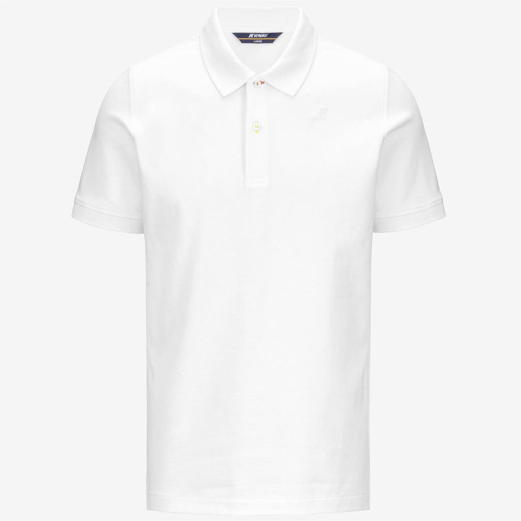 Polo Shirts_MAN_VINNIE PIQUE_Polo_White - Commercial 1