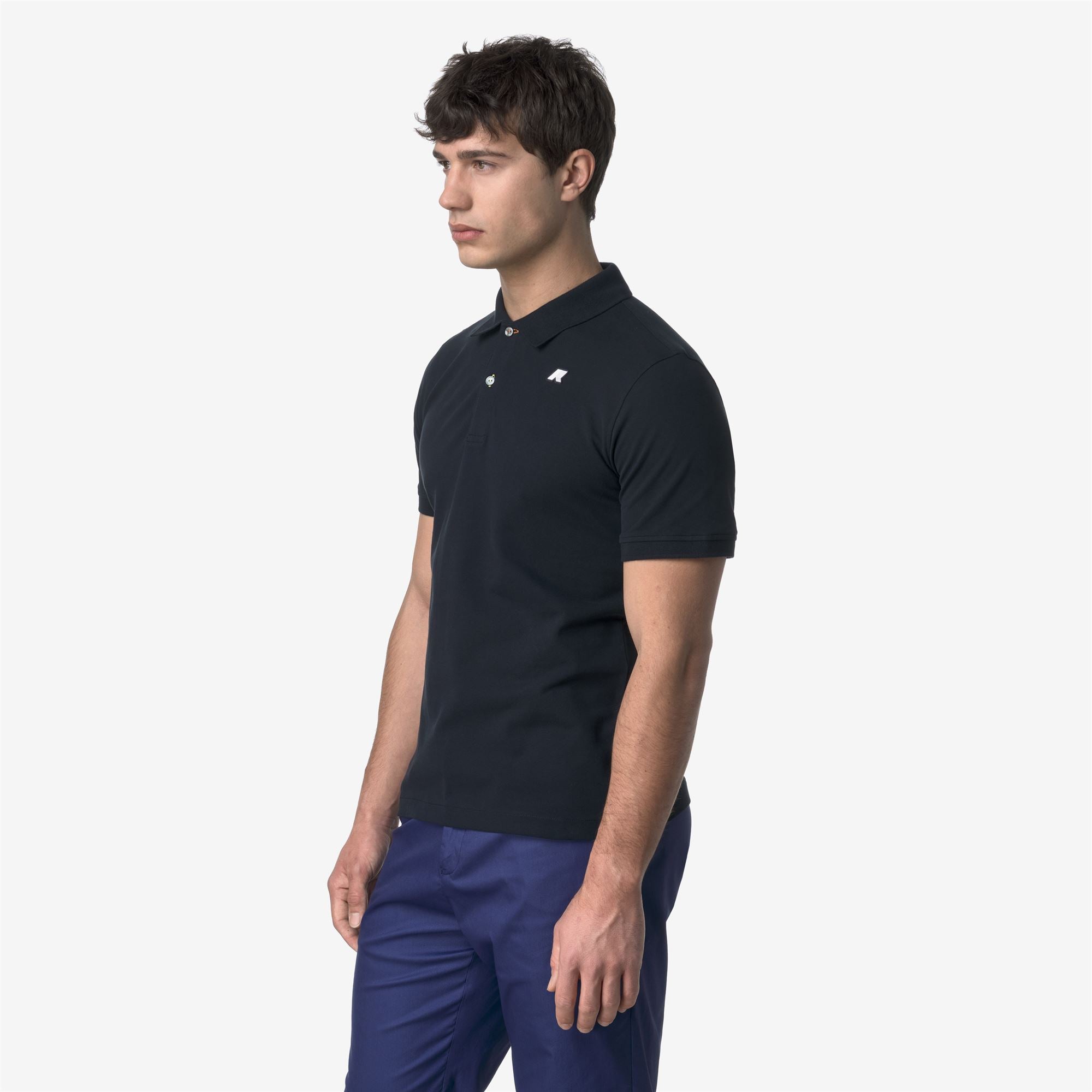 Polo Shirts_MAN_VINNIE PIQUE_Polo_Blue Depth - Commercial 5