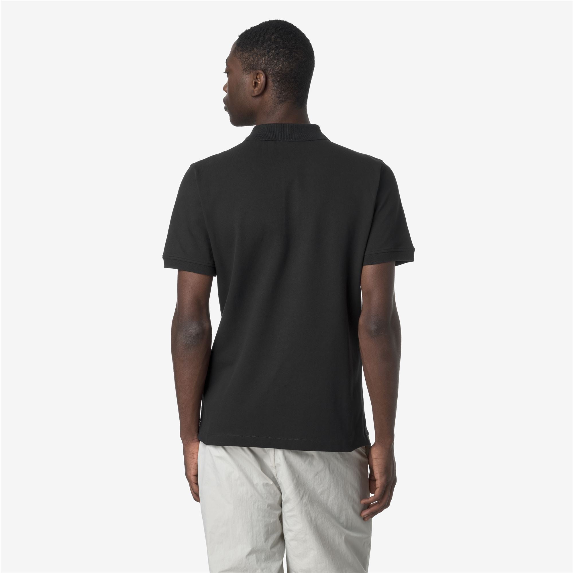 Polo Shirts_MAN_VINNIE PIQUE_Polo_Black Pure - Commercial 6