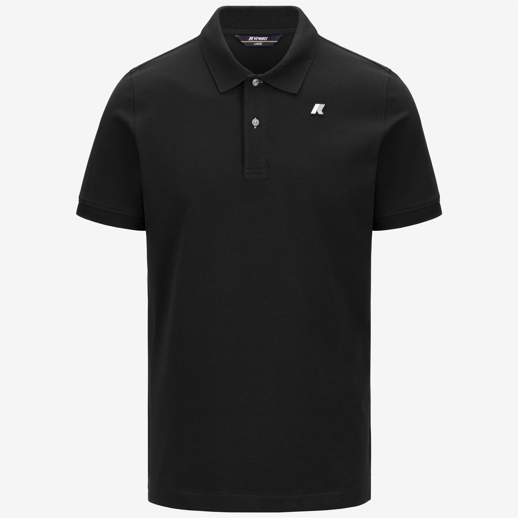 Polo Shirts_MAN_VINNIE PIQUE_Polo_Black Pure - Commercial 1
