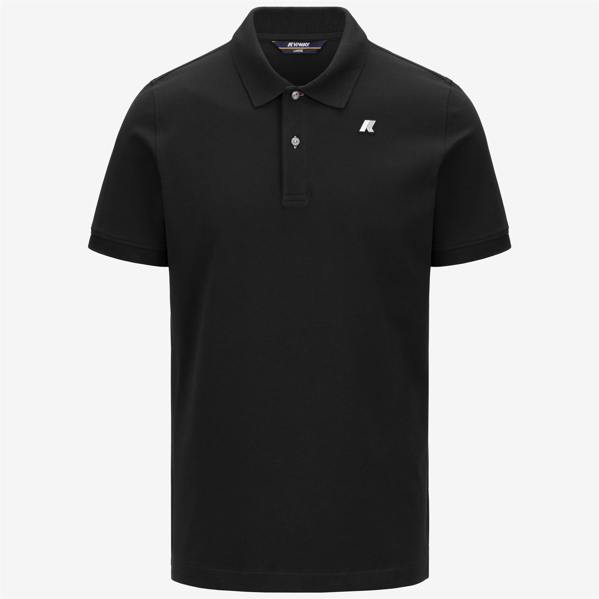 Polo Shirts_MAN_VINNIE PIQUE_Polo_Black Pure - Commercial 1