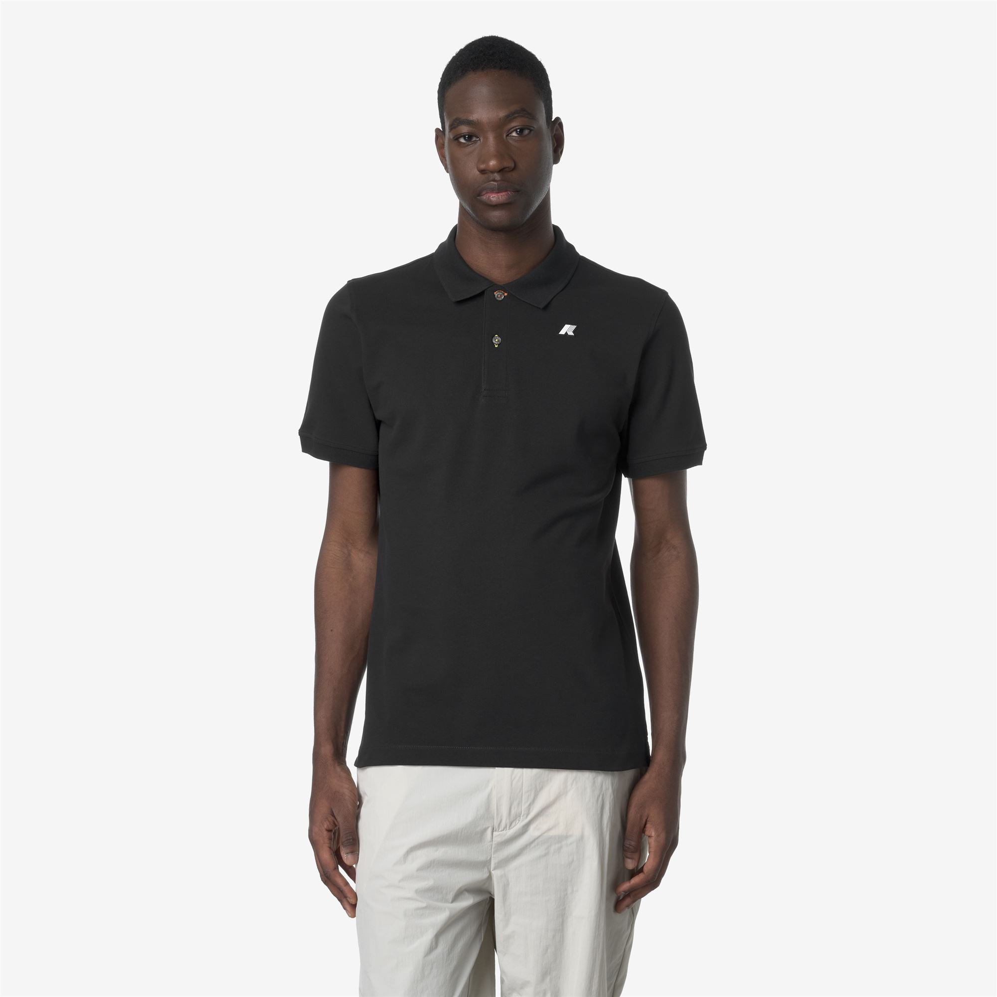 Polo Shirts_MAN_VINNIE PIQUE_Polo_Black Pure - Commercial 4