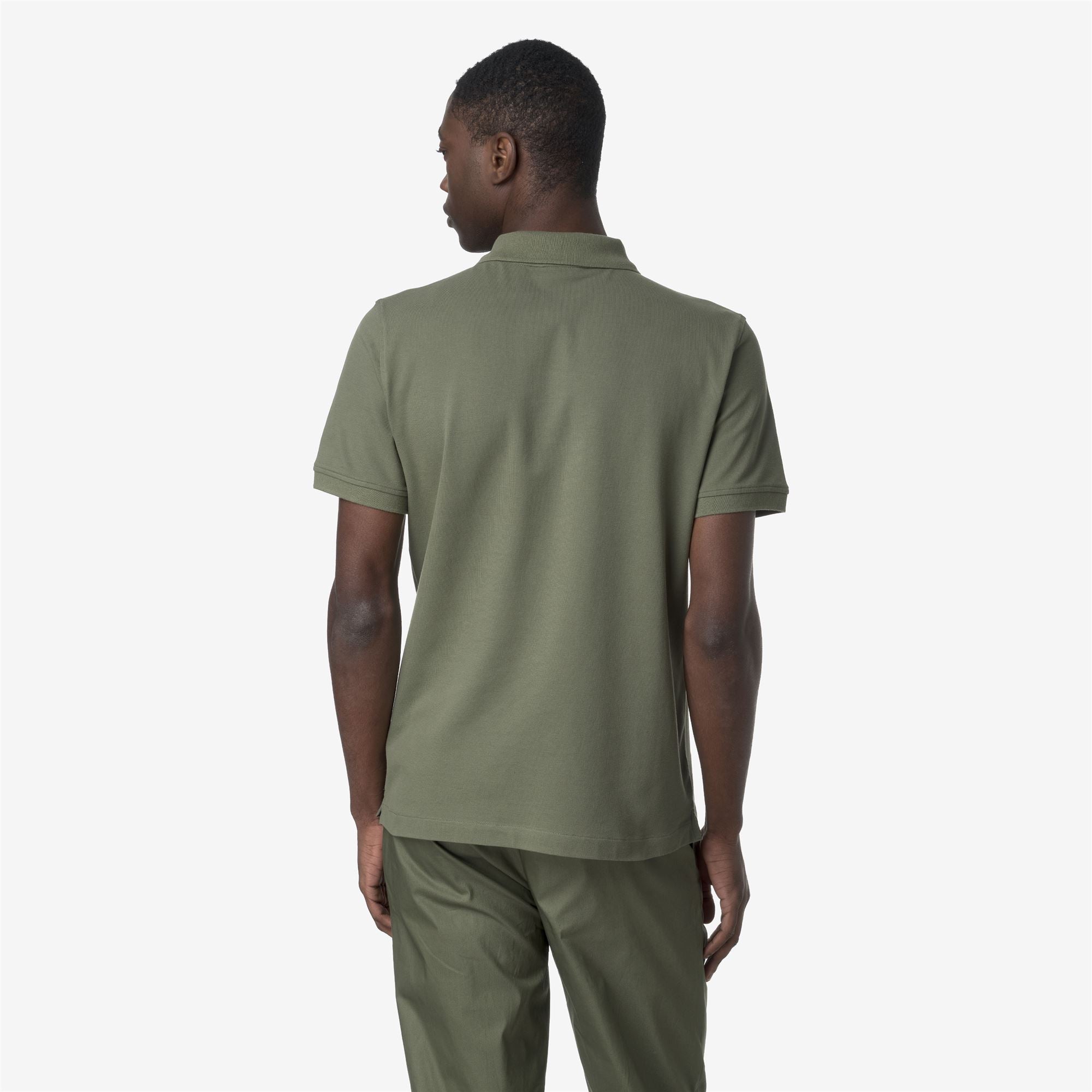 Polo Shirts_MAN_VINNIE PIQUE_Polo_Green Lichen - Commercial 6