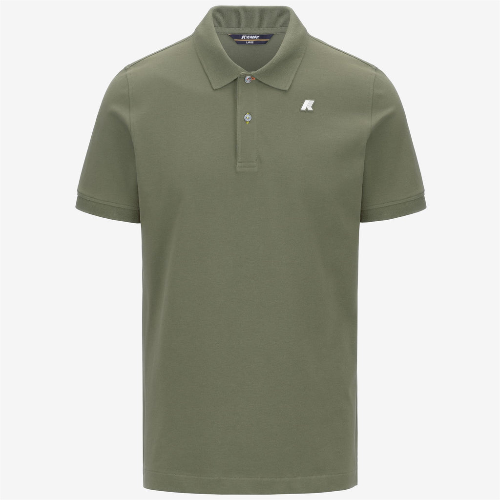Polo Shirts_MAN_VINNIE PIQUE_Polo_Green Lichen - Commercial 1