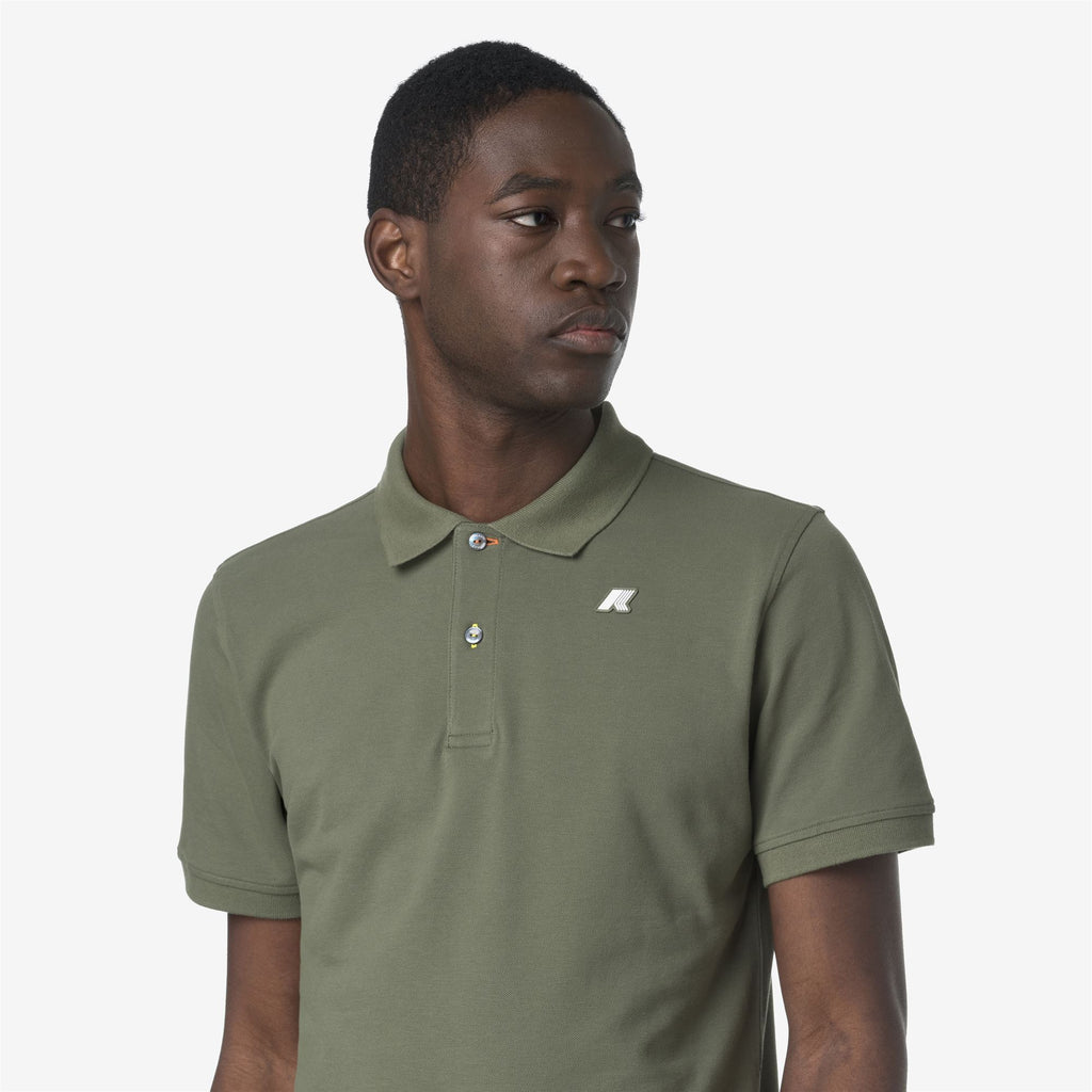 Polo Shirts_MAN_VINNIE PIQUE_Polo_Green Lichen - Commercial 7