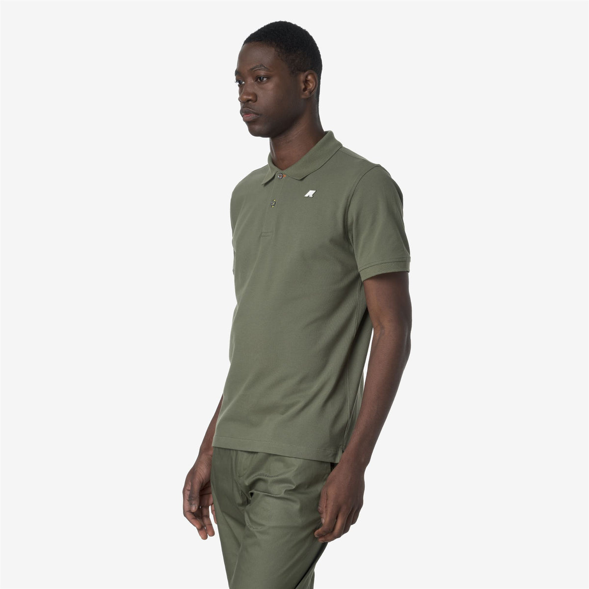 Polo Shirts_MAN_VINNIE PIQUE_Polo_Green Lichen - Commercial 5