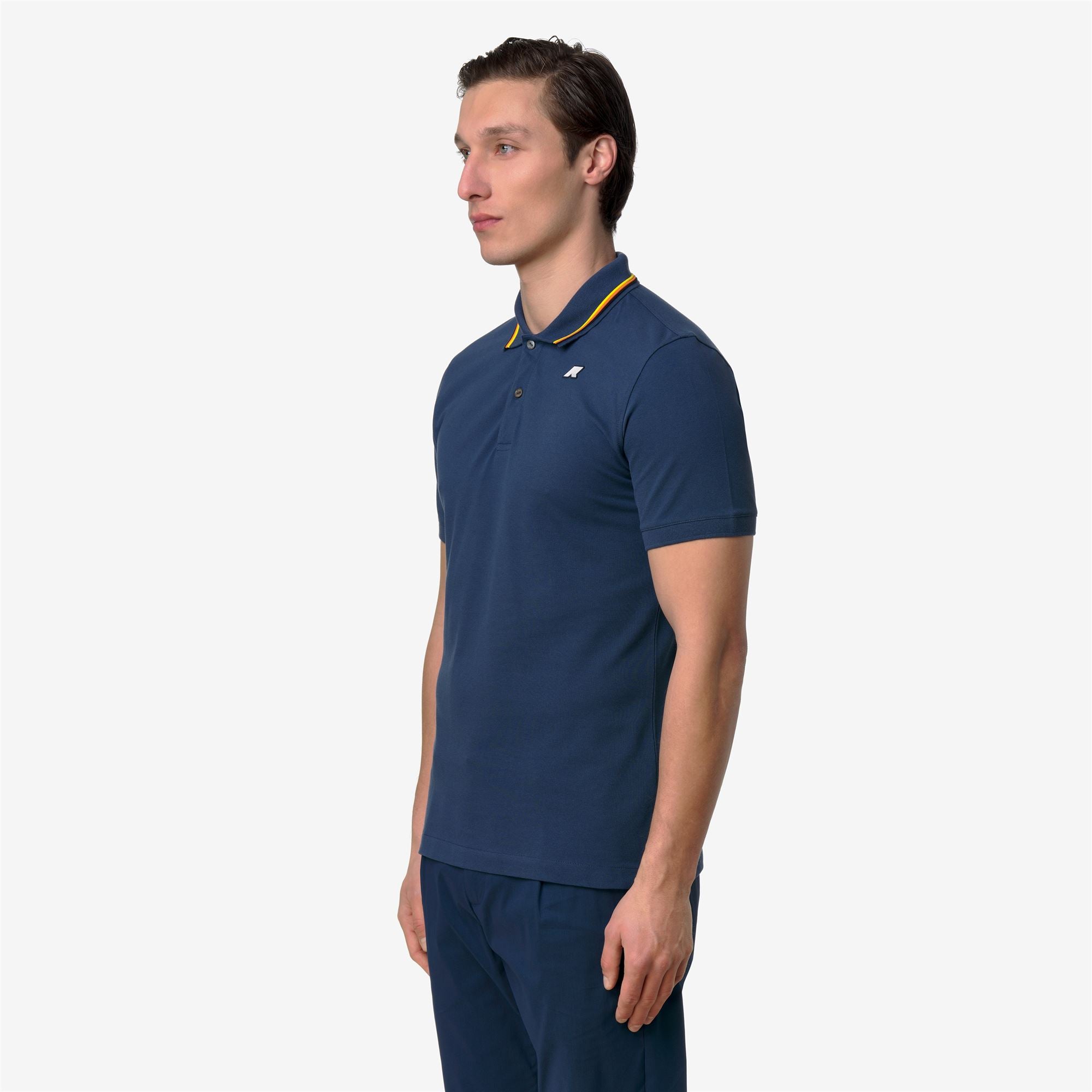 Polo Shirts_Man_JUD SLIM PIQUE_Polo_Blue Insignia - Commercial 5