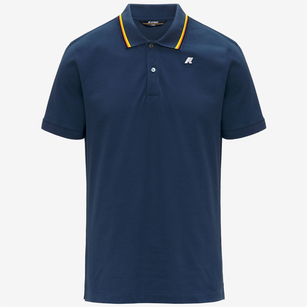Polo Shirts_Man_JUD SLIM PIQUE_Polo_Blue Insignia - Commercial 1