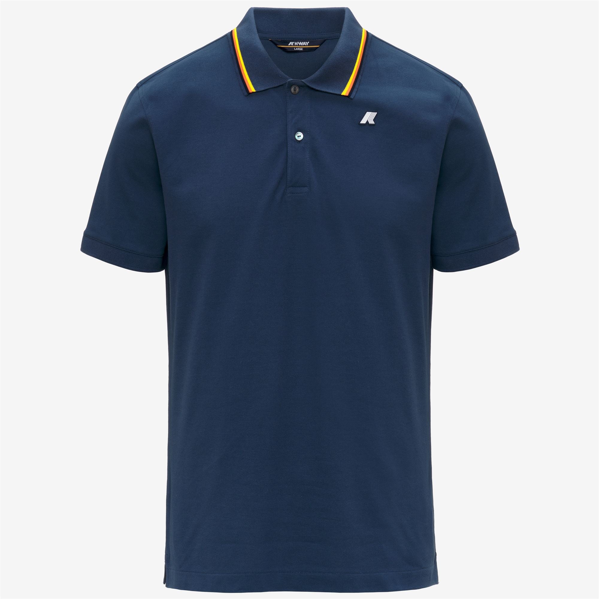 Polo Shirts_Man_JUD SLIM PIQUE_Polo_Blue Insignia - Commercial 1