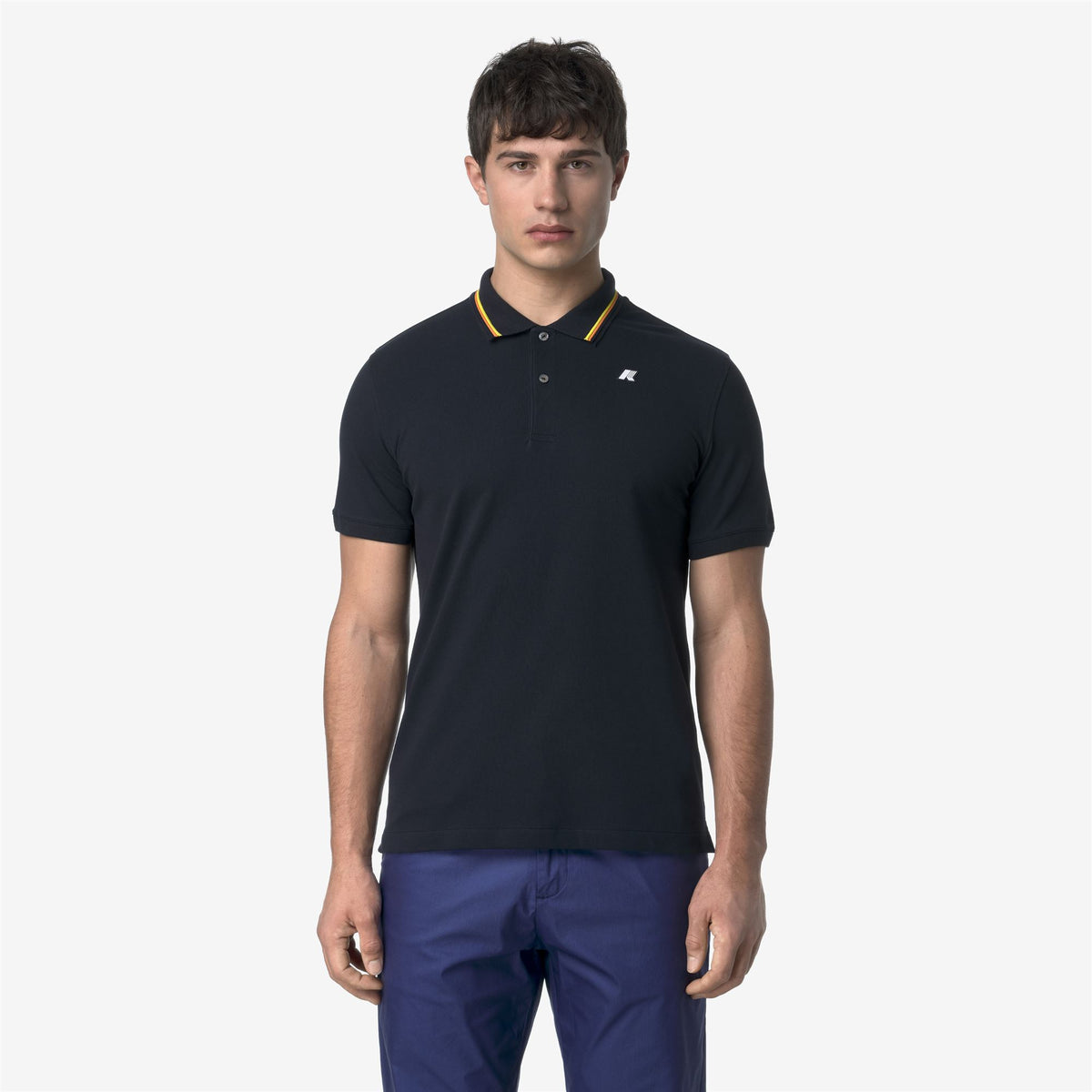Polo Shirts_MAN_JUD PIQUE_Polo_Blue Depth - Commercial 4