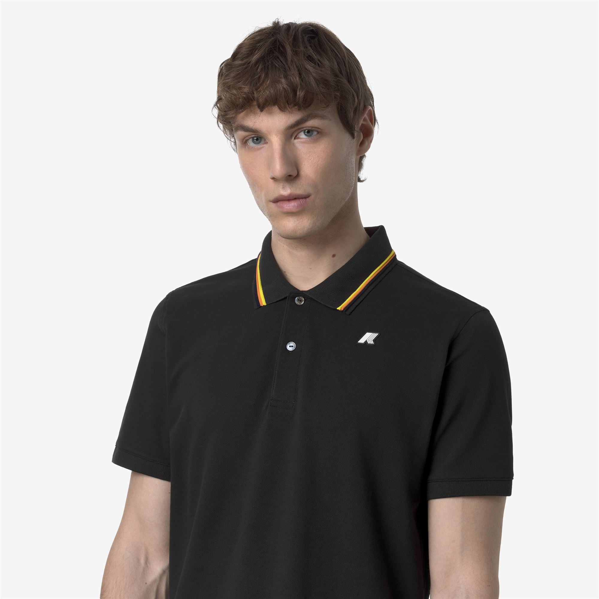 THE SHISHIKUI POLO SHIRT ブラック Jud Pique Slim Polo Shirt | K-Way – K-Way.com