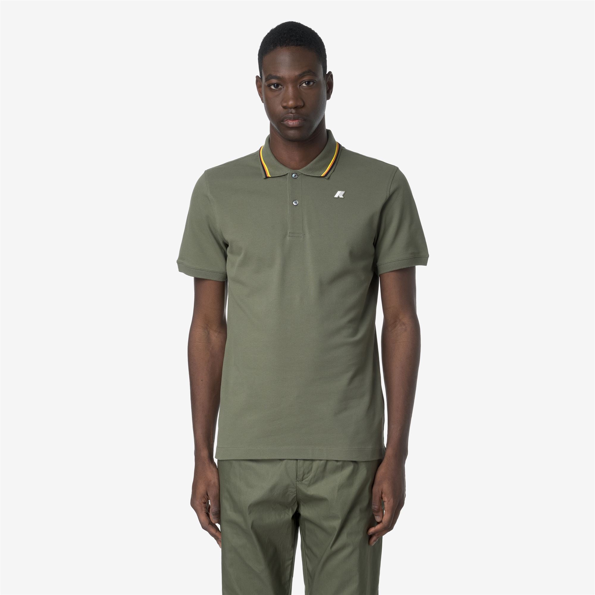 Polo Shirts_MAN_JUD PIQUE_Polo_Green Lichen - Commercial 4