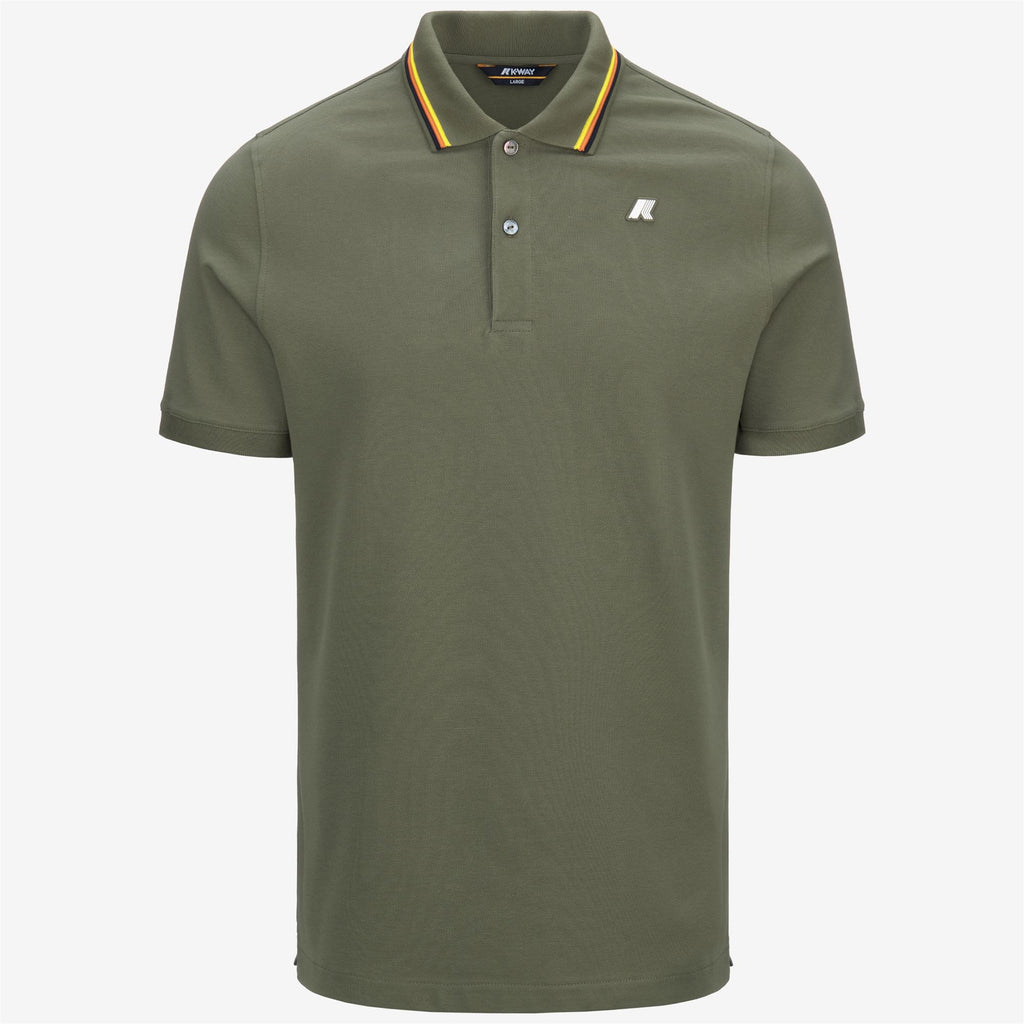 Polo Shirts_MAN_JUD PIQUE_Polo_Green Lichen - Commercial 1