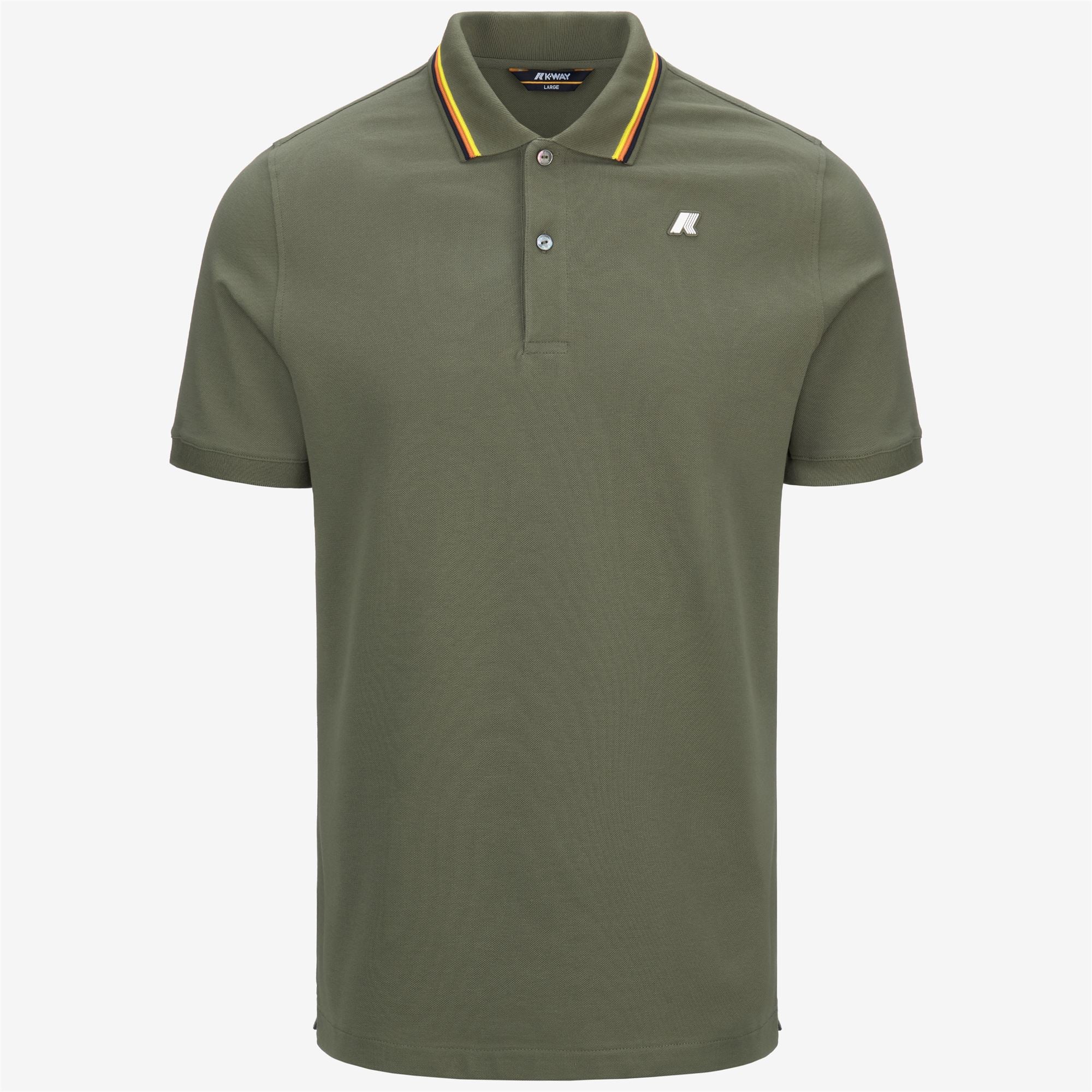 Polo Shirts_MAN_JUD PIQUE_Polo_Green Lichen - Commercial 1