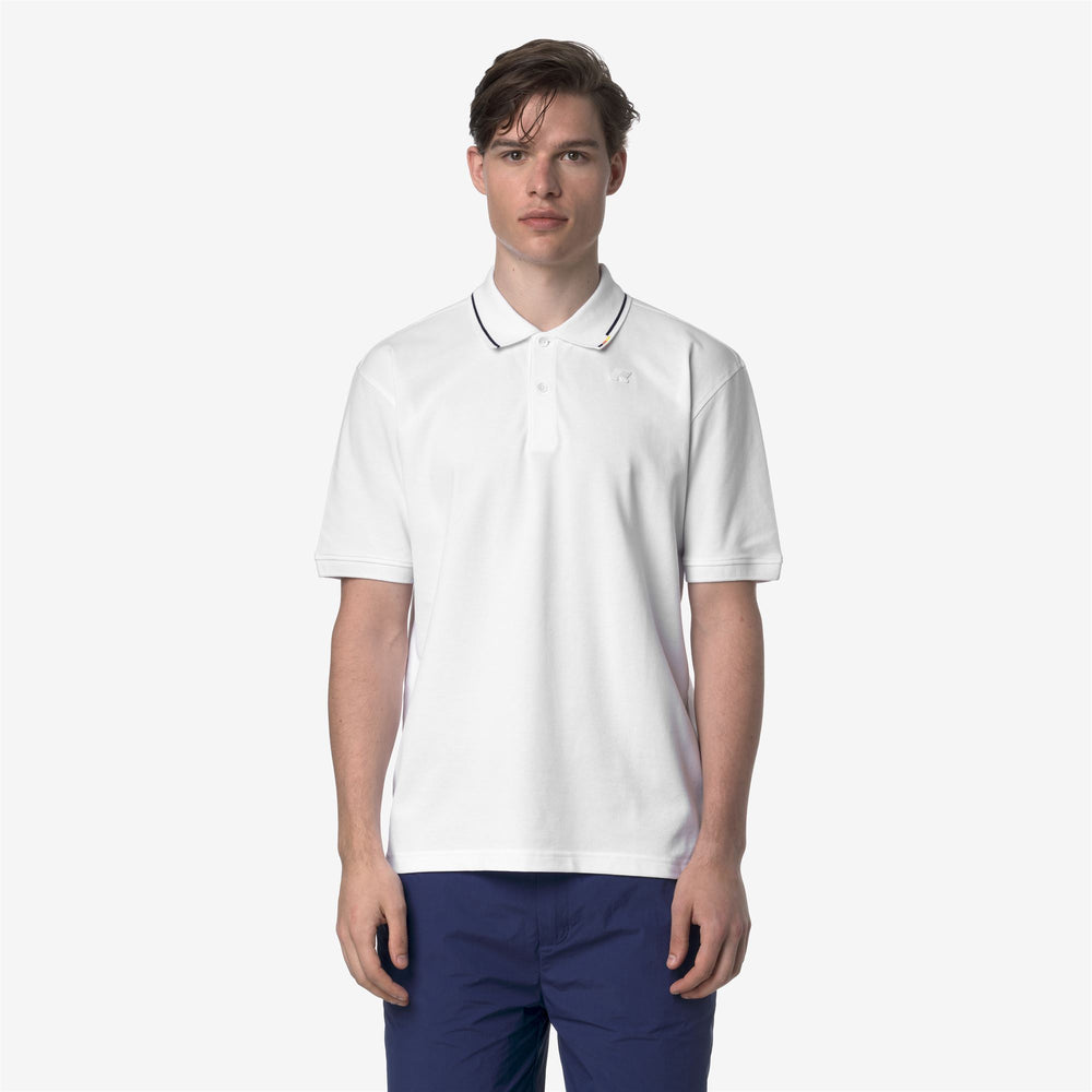 Grey White Men's Casual Cotton Polo Shirt 02