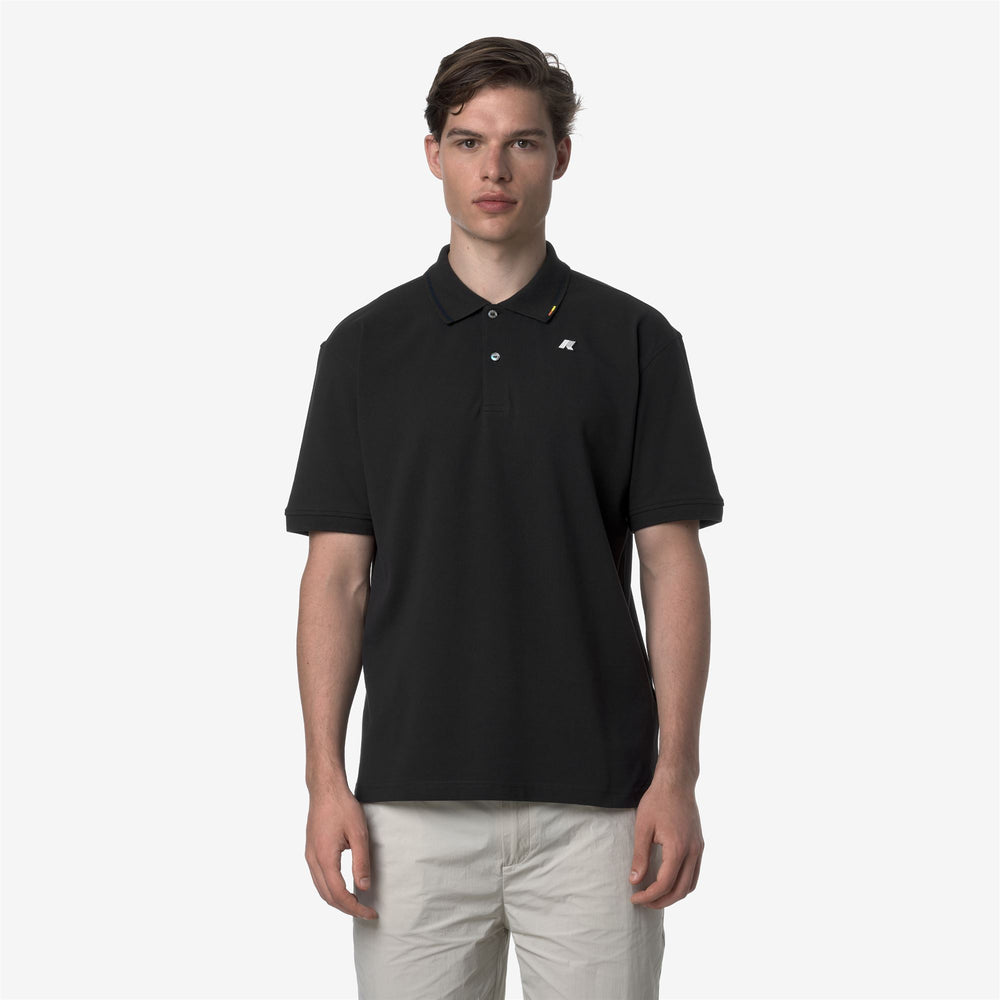 Black Grey Men's Cotton Polo Shirt for City Wear 02