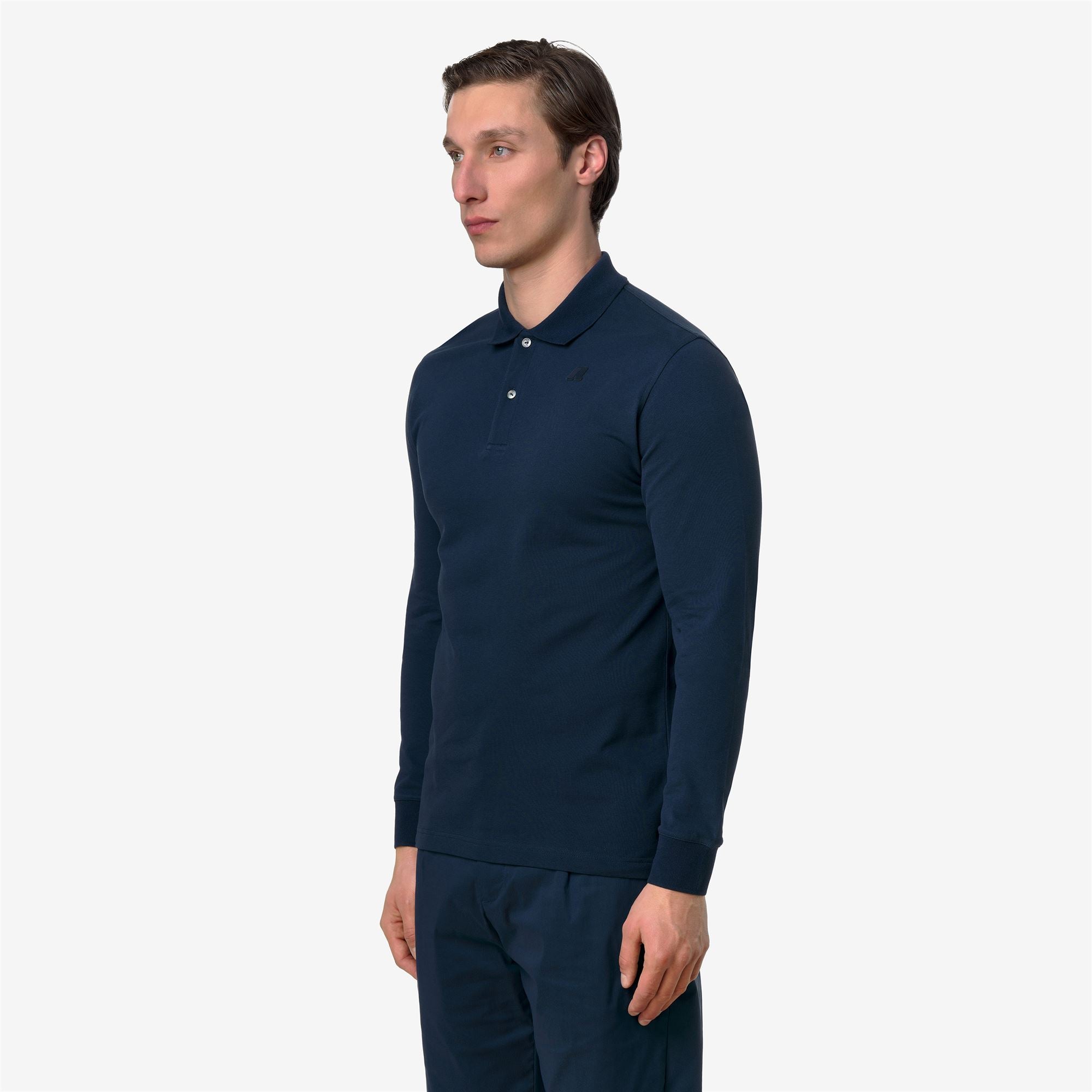 Polo Shirts_Man_MONJU SLIM PIQUE_Polo_Blue Insignia - Commercial 5