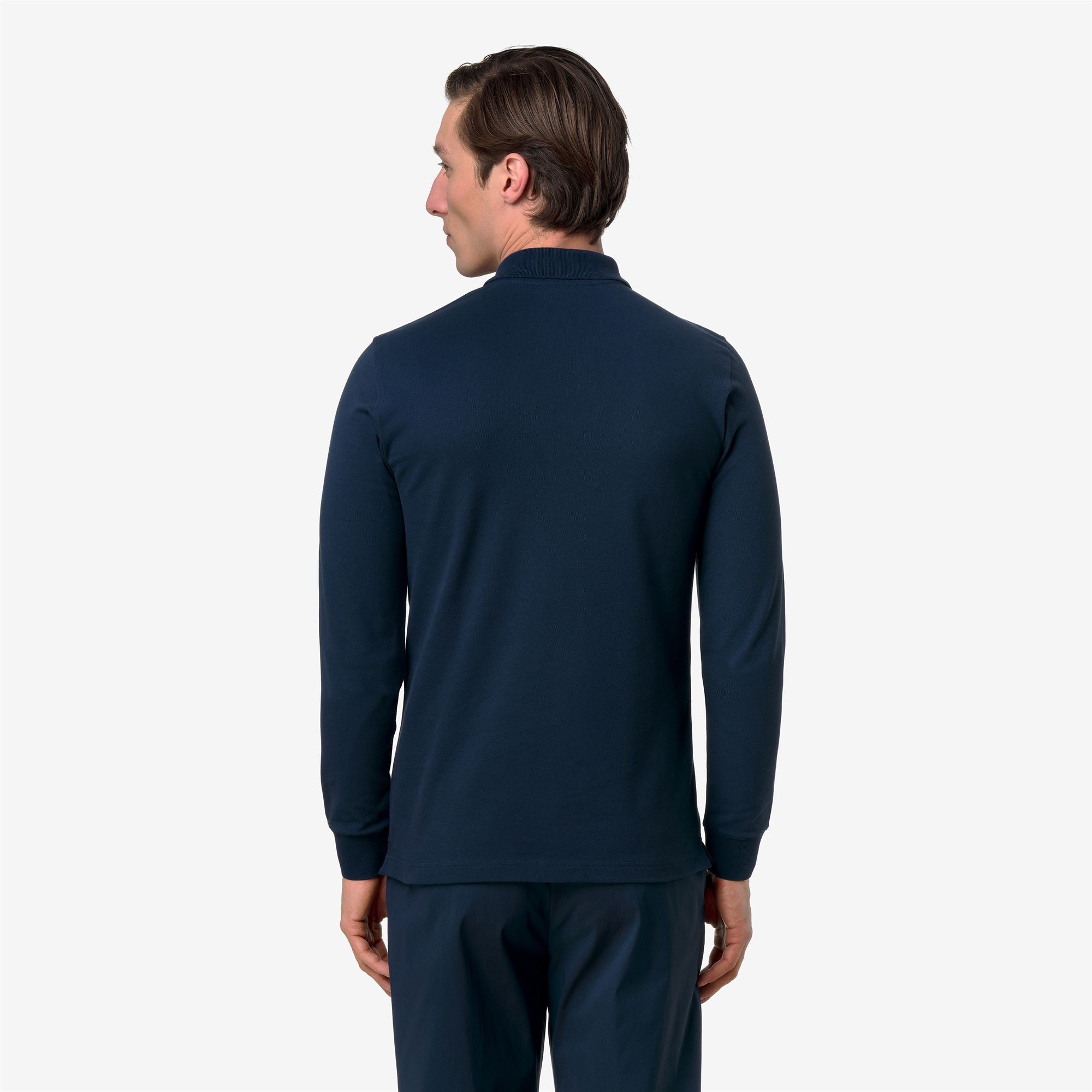 Polo Shirts_Man_MONJU SLIM PIQUE_Polo_Blue Insignia - Commercial 6