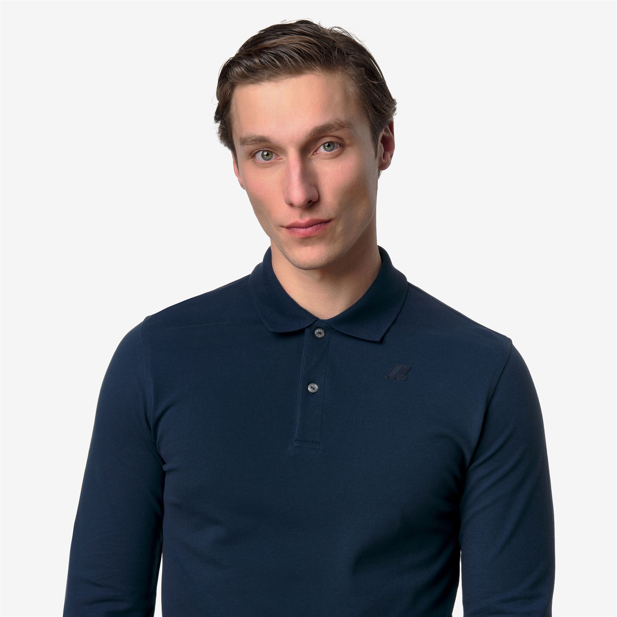 Polo Shirts_Man_MONJU SLIM PIQUE_Polo_Blue Insignia - Commercial 7