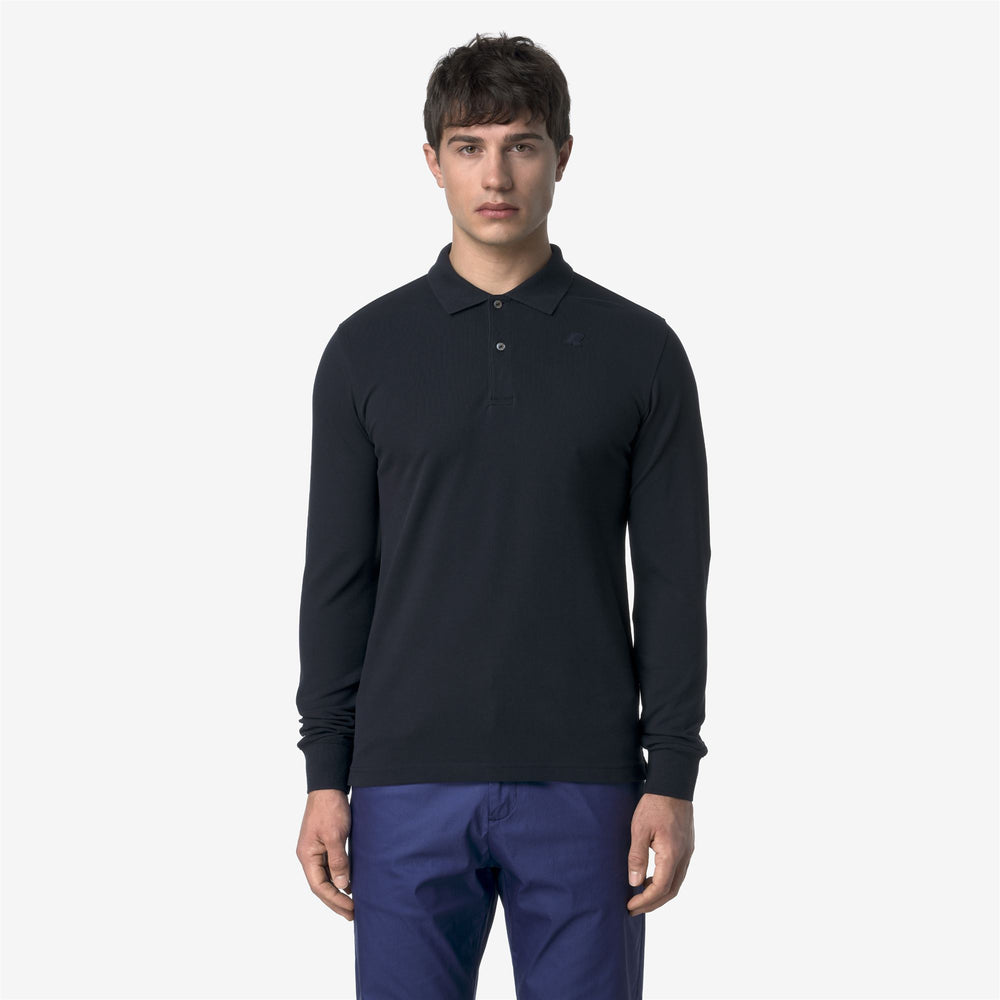 Deep Blue Men's Slim Fit Piqué Polo Shirt for City Wear 02