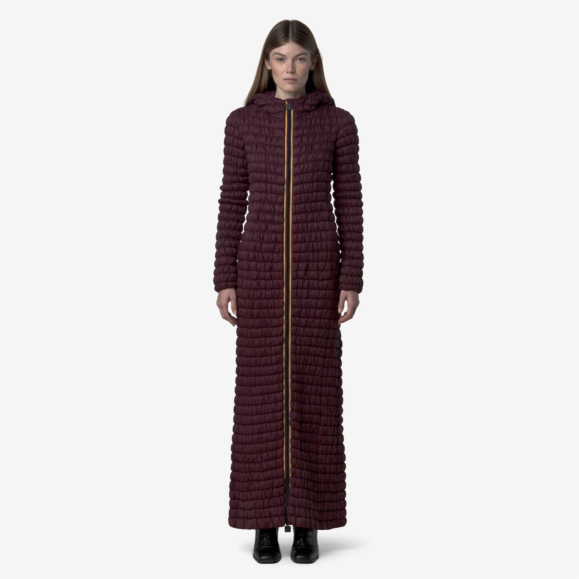 Dresses_WOMAN_PRUDENCE TECH WARM_Long_Red Dk Amaranto - Commercial 4