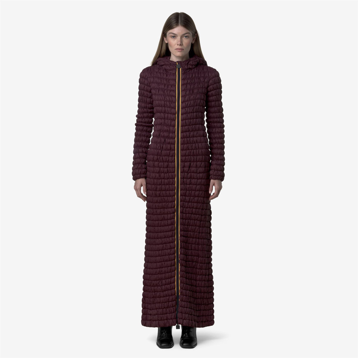 Dresses_WOMAN_PRUDENCE TECH WARM_Long_Red Dk Amaranto - Commercial 4