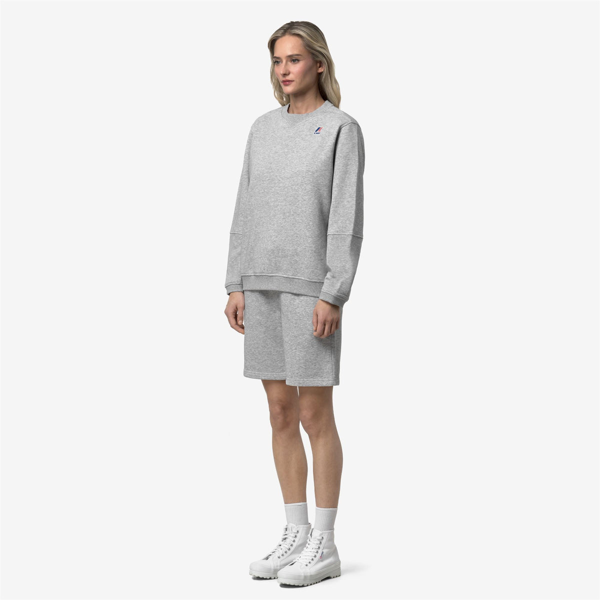 Fleece_UNISEX_NAEL POLY COTTON_Jumper_GREY MEL - Commercial 5