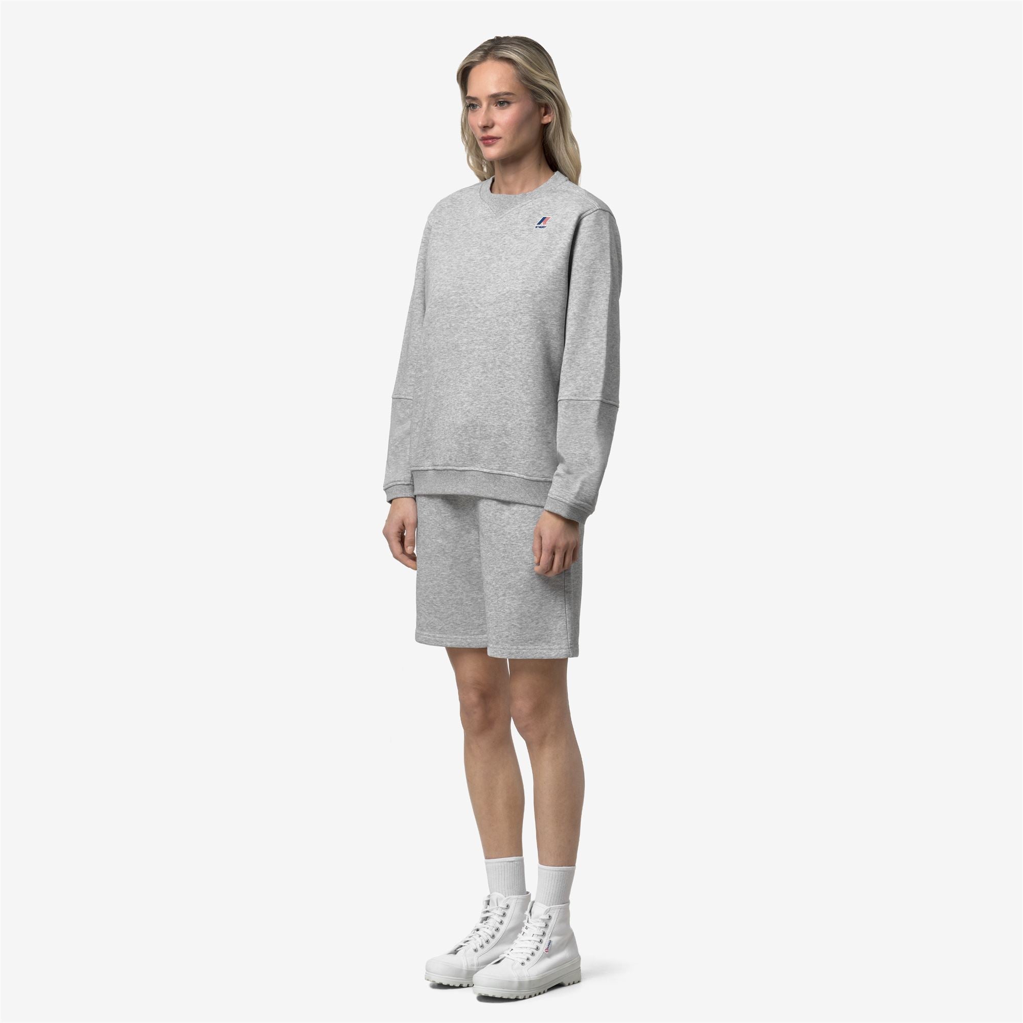 Fleece_UNISEX_NAEL POLY COTTON_Jumper_GREY MEL - Commercial 5