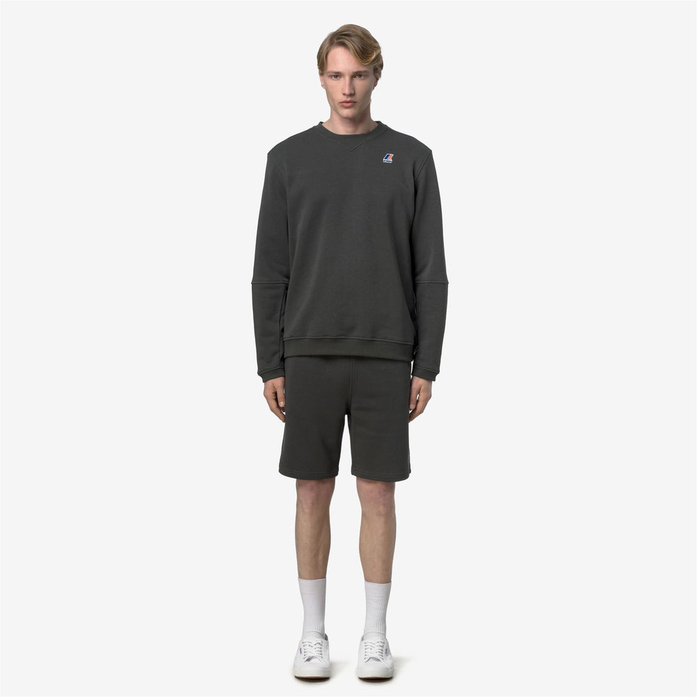 NAEL POLY COTTON - Fleece - Jumper - Unisex - GREEN BLACKISH 02