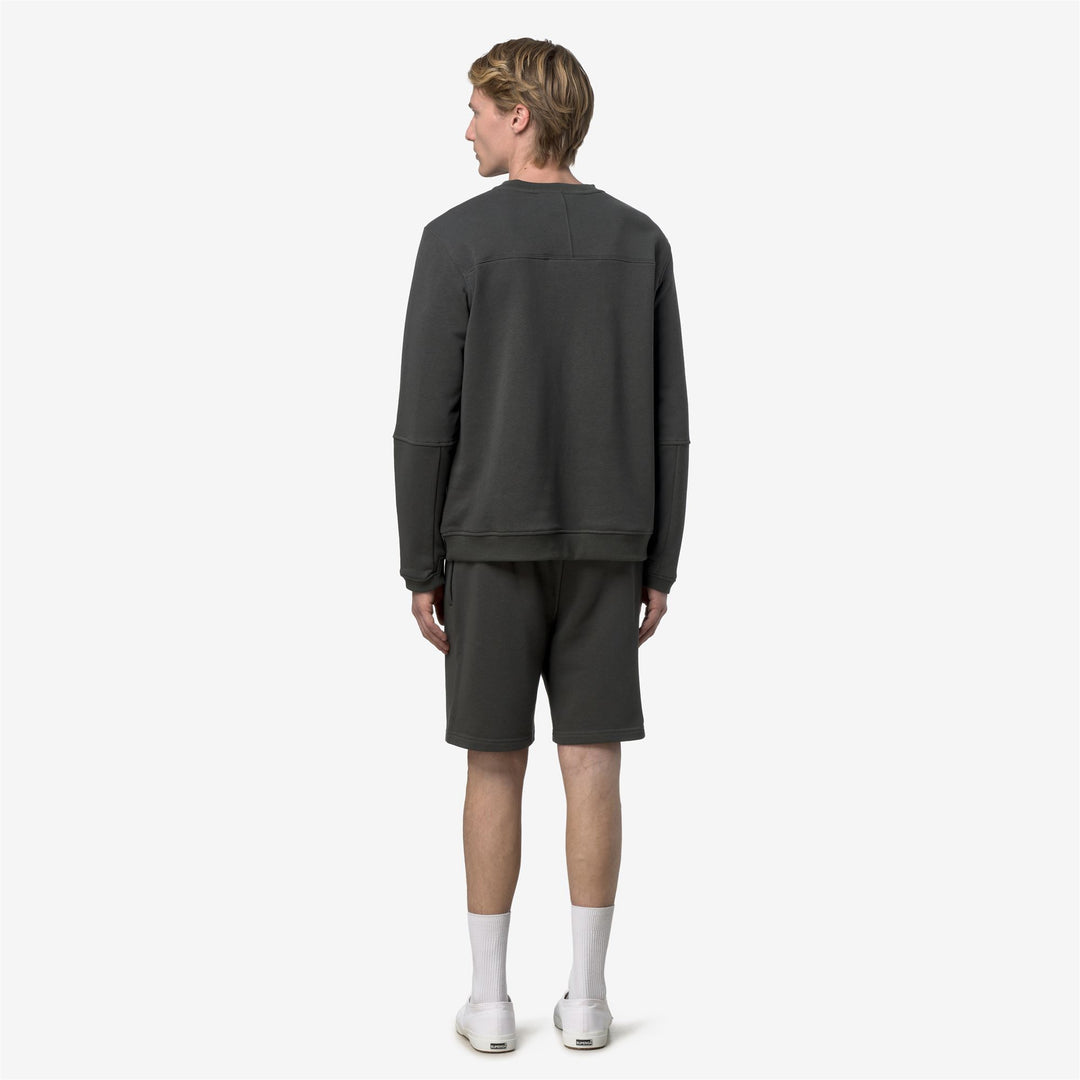 NAEL POLY COTTON - Fleece - Jumper - Unisex - GREEN BLACKISH main