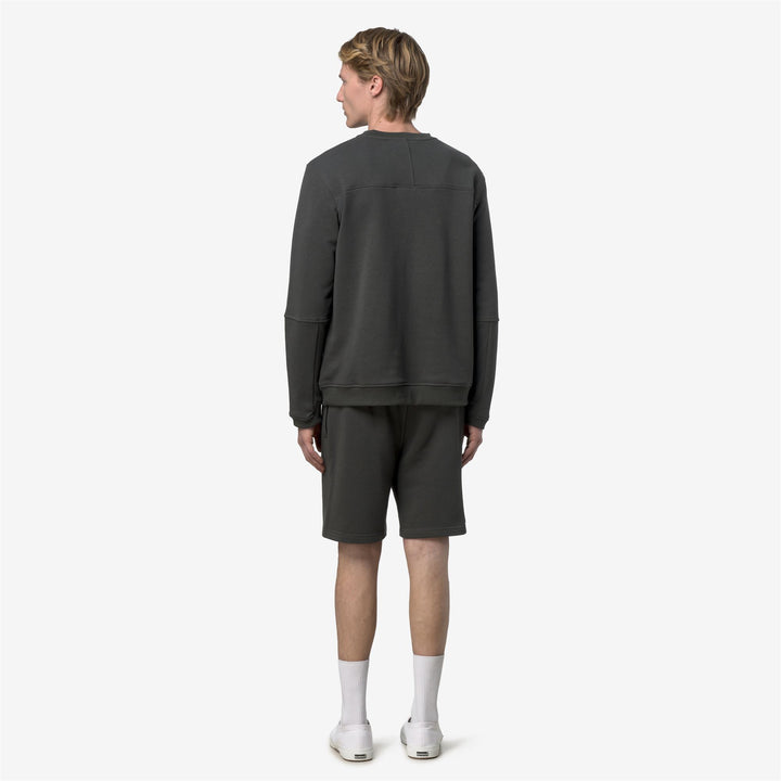 NAEL POLY COTTON - Fleece - Jumper - Unisex - GREEN BLACKISH 5