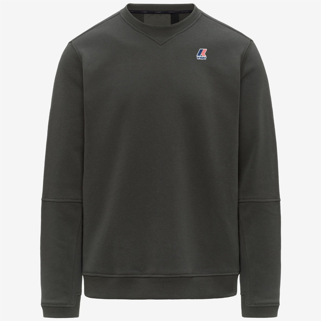 Fleece_UNISEX_NAEL POLY COTTON_Jumper_GREEN BLACKISH - Commercial 1