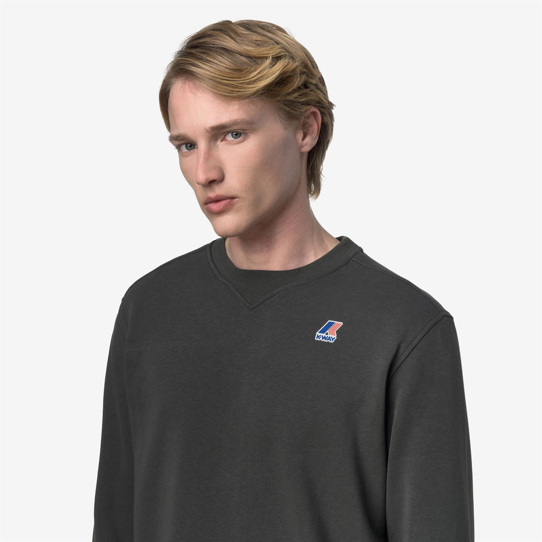 NAEL POLY COTTON - Fleece - Jumper - Unisex - GREEN BLACKISH main