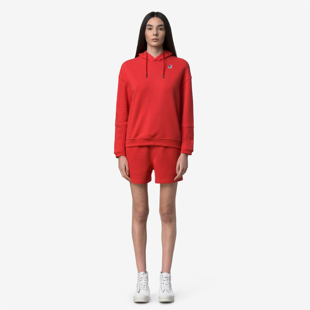 NINETTE POLY COTTON - Fleece - Jumper - Woman - RED POPPY 02