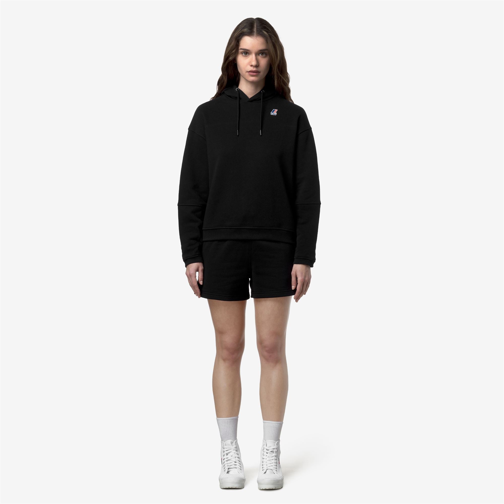 Fleece_WOMAN_NINETTE POLY COTTON_Jumper_Black Pure - Black Pure - Commercial 4