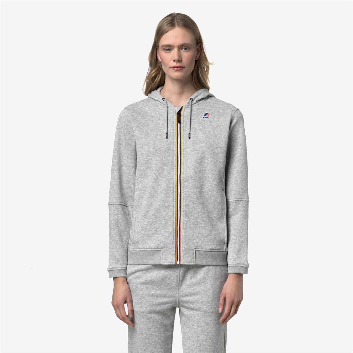 Fleece_UNISEX_PROSPER POLY COTTON_Jacket_GREY MEL - Commercial 4