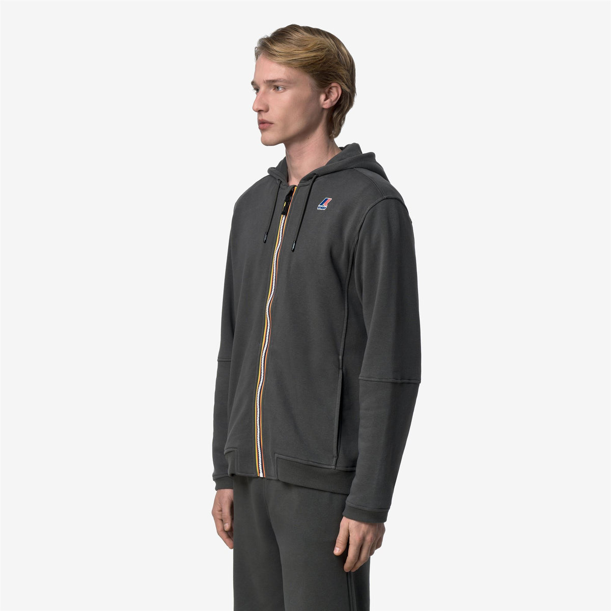 Fleece_UNISEX_PROSPER POLY COTTON_Jacket_GREEN BLACKISH - Commercial 5