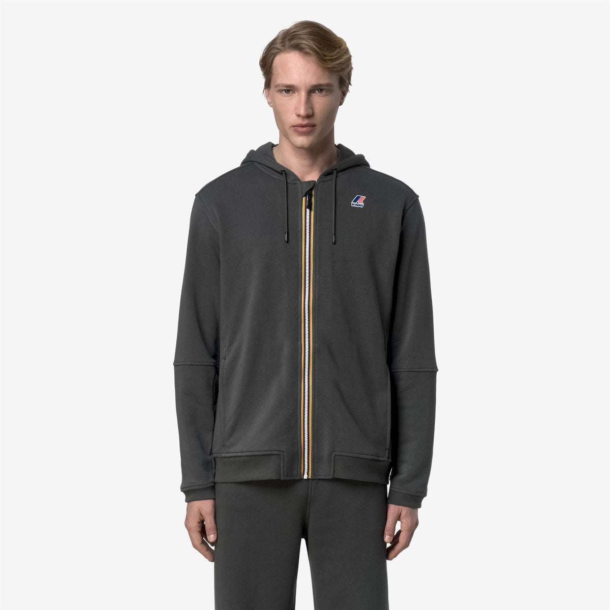 Fleece_UNISEX_PROSPER POLY COTTON_Jacket_GREEN BLACKISH - Commercial 4