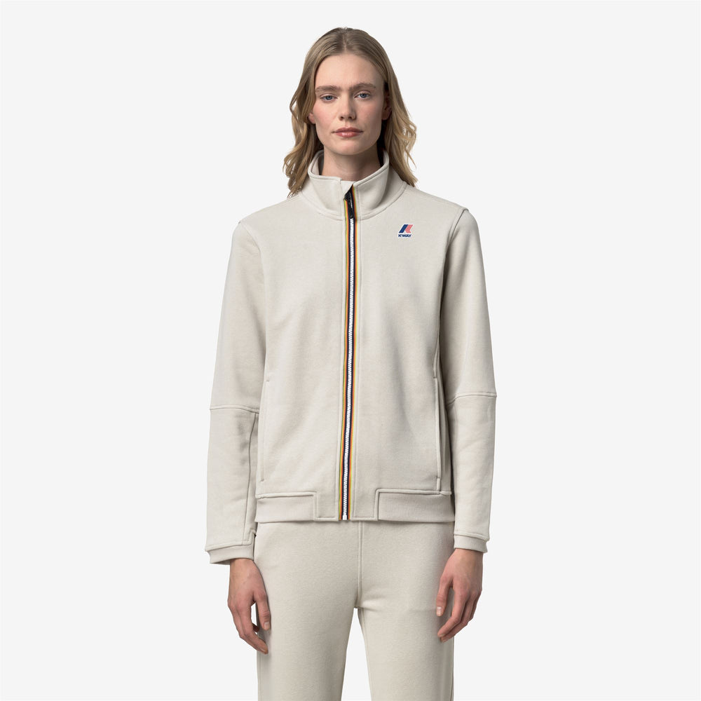 Giacca in pile leggera unisex beige per attività all'aperto 02