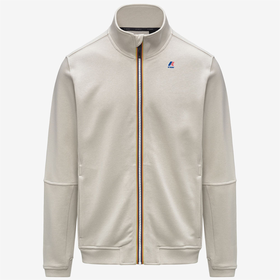 Giacca in pile leggera unisex beige per attività all'aperto 01