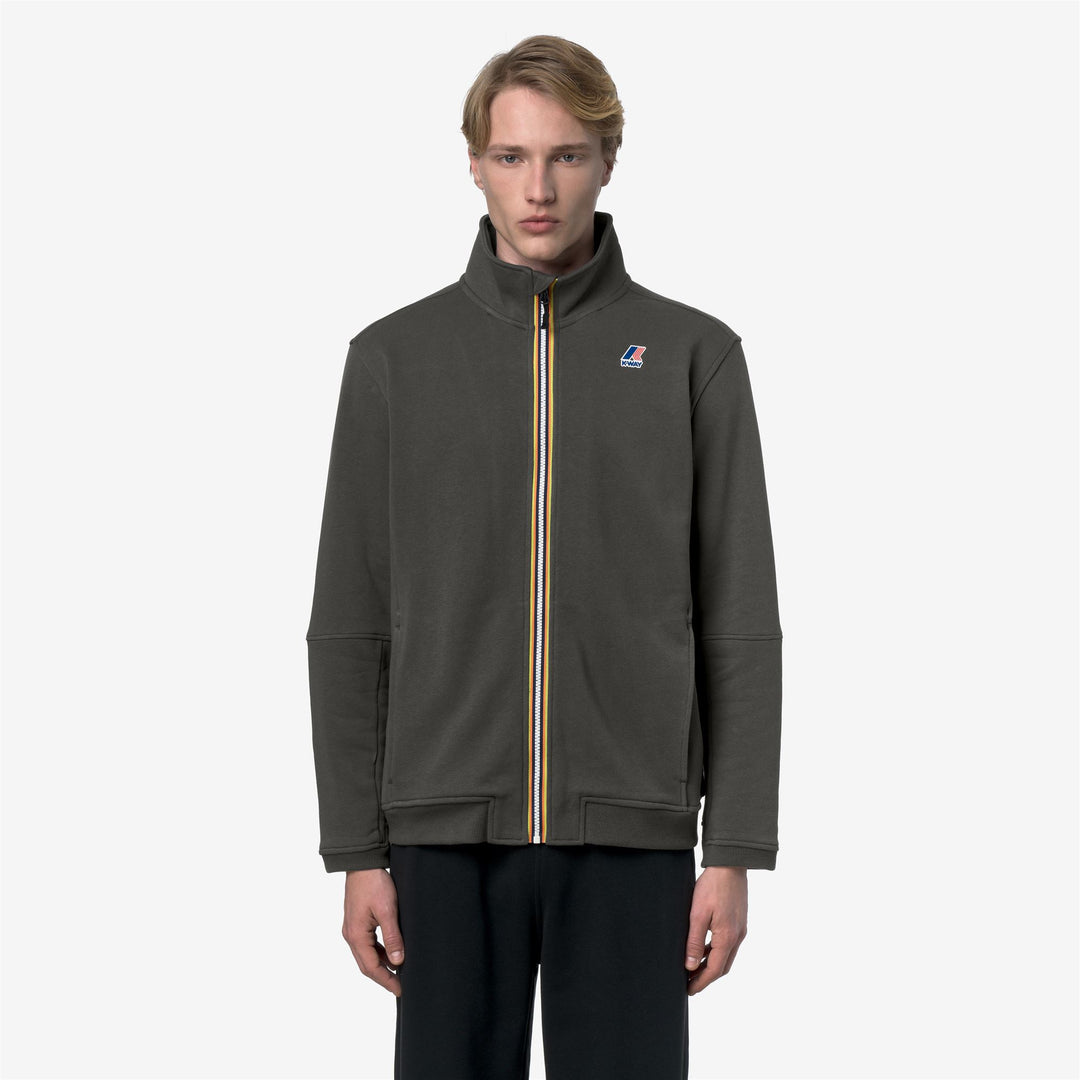 PEPIN POLY COTTON - Fleece - Jacket - Unisex - GREEN BLACKISH main