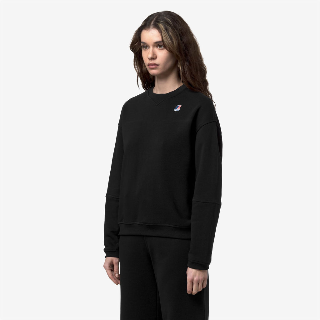 Fleece_WOMAN_NOELLA POLY COTTON_Pull Over_Black Pure - Black Pure - Commercial 5