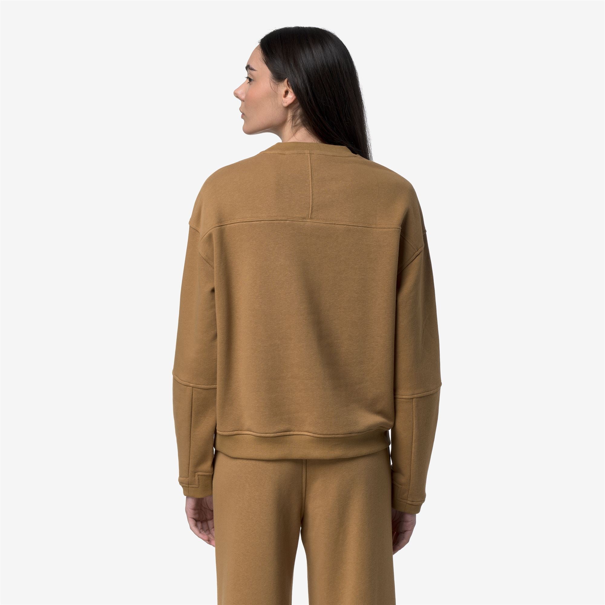 Fleece_WOMAN_NOELLA POLY COTTON_Pull Over_Brown Bistre - Commercial 6